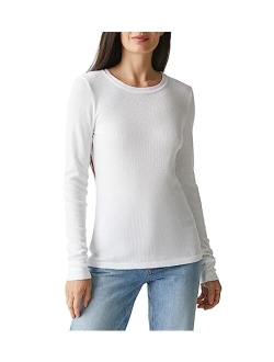 Michael Stars Womens Juliet Thermal Tee