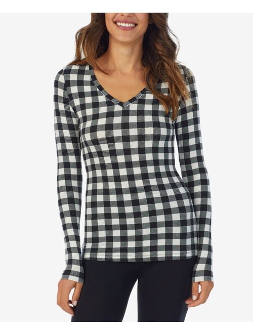 Cuddl Duds Women's Softwear V-Neck Long-Sleeve Layering Top