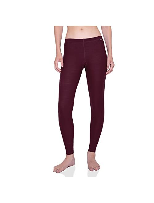 MERIWOOL Womens Base Layer Bottoms - Lightweight Merino Wool Thermal Pants