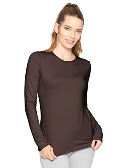 Stretch is Comfort Women's and Plus Oh So Soft 3/4 Sleeve and Long Sleeve Crew Neck Top