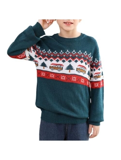 V.&GRIN Ugly Christmas Sweater for Kids, Girls and Boys Funny Cute Holiday Knit Pullover Gift for Xmas