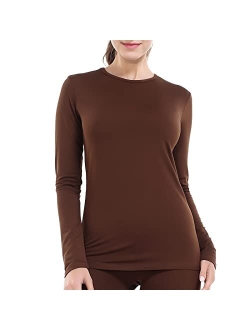 Subuteay Thermal Tops Fleece Lining Long Sleeve Thermal Shirt Womens