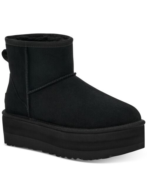 UGG Women's Classic Mini Warm-Lined Platform Booties