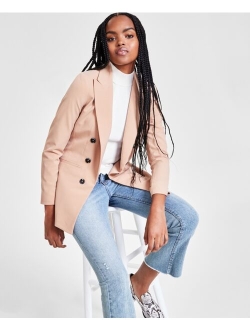 Women's Faux Double-Breasted Boyfriend Jacket, Created for Macy's