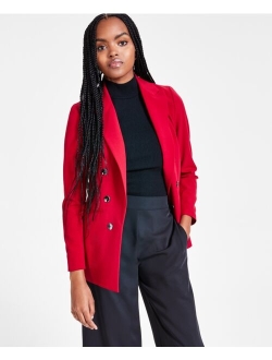 Women's Faux Double-Breasted Boyfriend Jacket, Created for Macy's