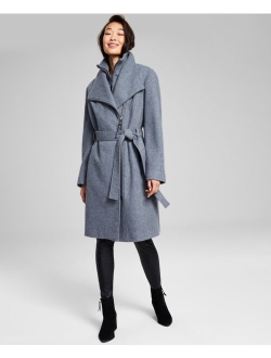 Women's Belted Wrap Coat, Regular & Petite, Created for Macy's