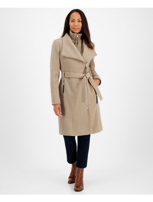 CALVIN KLEIN Women's Belted Wrap Coat, Regular & Petite, Created for Macy's