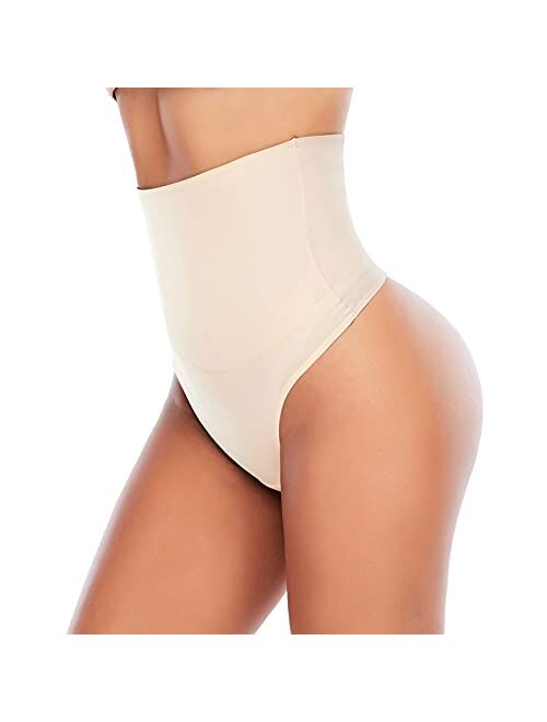 Werena Tummy Control Thong Shapewear for Women Seamless Shaping Thong Panties Body Shaper Underwear