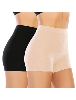 Womens Seamless Shaping Boyshorts Panties Tummy Control Underwear Slimming Shapewear Shorts