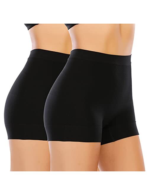 Werena Womens Seamless Shaping Boyshorts Panties Tummy Control Underwear Slimming Shapewear Shorts