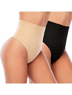 Womens Thong Shapewear Mid to High Waisted WN0017