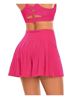 Werena Pleated Tennis Skirt for Women High Waisted Athletic golf