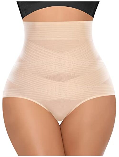 Werena Tummy Control Shapewear Panties for Women High Waisted Body Shaper Slimming Shapewear Underwear Girdle Panty