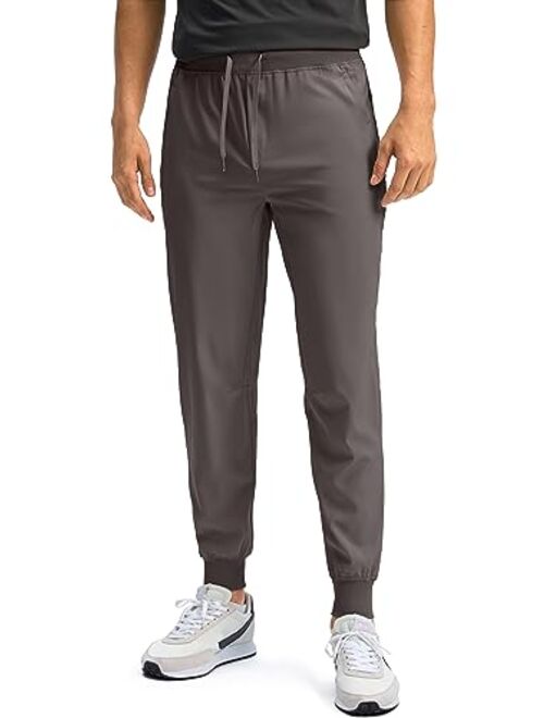 Pudolla Mens Joggers with Zipper Pockets Lightweight Sweatpants Workout Athletic Pants for Gym Running Golf