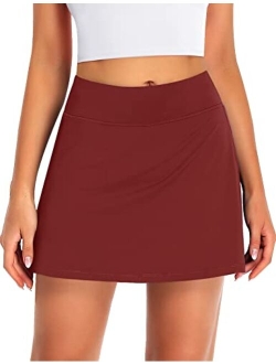 Womens High Waisted Tennis Skirts Skorts with Pockets Shorts Athletic Golf Running Skirt Workout Activewear Outfits