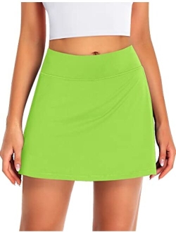 Womens High Waisted Tennis Skirts Skorts with Pockets Shorts Athletic Golf Running Skirt Workout Activewear Outfits