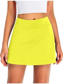 Womens High Waisted Tennis Skirts Skorts with Pockets Shorts Athletic Golf Running Skirt Workout Activewear Outfits