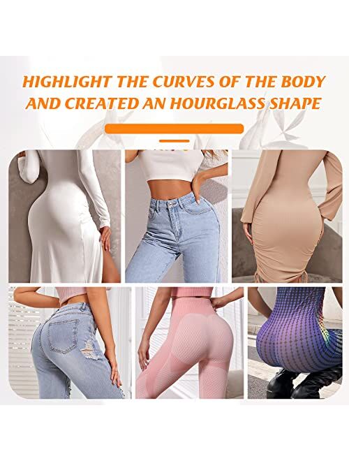 Werena Butt Lifter Padded Underwear for Women Seamless Booty Pads Panties Butt Enhancer Lace Boyshorts Shapewear