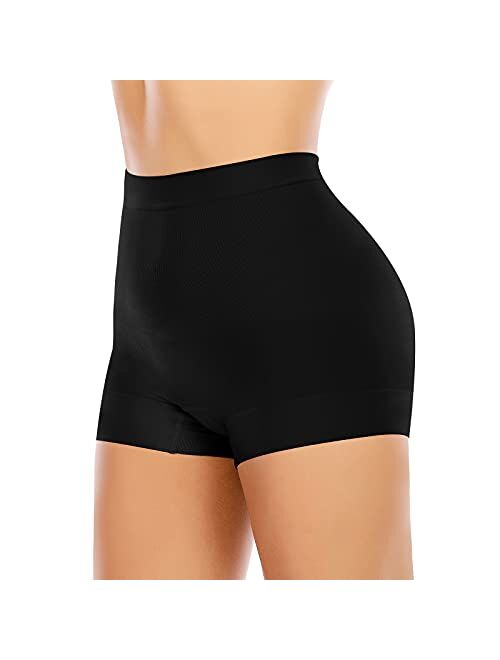 Werena Seamless Shaping Boyshorts Panties for Women Slip Shorts Under Dress Tummy Control Shapewear Shorts Underwear