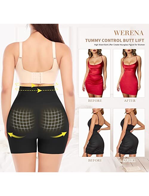 Werena Butt Lifter Panties for Women Padded Underwear Seamless Booty Pads Enhancer Shapewear Butt Lifting Panty