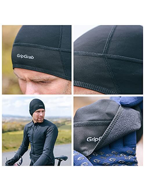 GripGrab Windproof Lightweight Thermal Skull Cap Under Helmet Cycling Running Bike Thin Winter Cycle Liner Hat Warm Skullcap