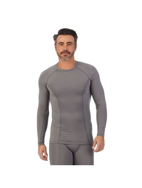 Men's Cuddl Duds Midweight Lite Compression Performance Base Layer Crew Top