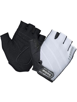 Rouleur Entry-Level Half Finger Padded Summer Cycling Gloves Fingerless Cushioned Bicycle Mitts Pull-Off Tabs, Black S