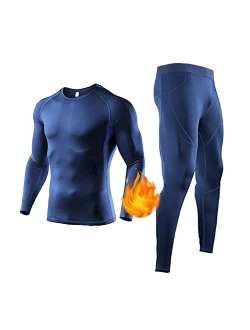 ZEALOTPOWER Thermal Underwear Set for Men-Sport Base Layer Long Johns for Male Compression Suits Winter Cold Gear