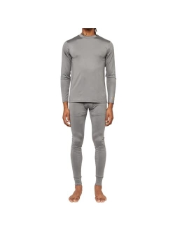 Mens Base Layer 2 Piece Performance Cold Weather Long Johns Underwear Set for Men