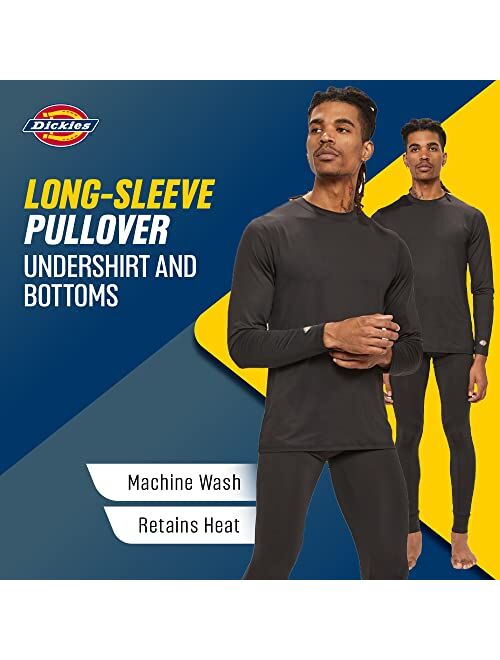 Dickies Mens Base Layer 2 Piece Performance Cold Weather Long Johns Underwear Set for Men