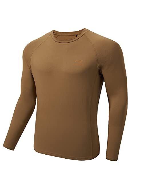 BASSDASH Men's Lightweight Thermal Base Layer Shirt Underwear Top Warm Ultra Soft Quick Dry