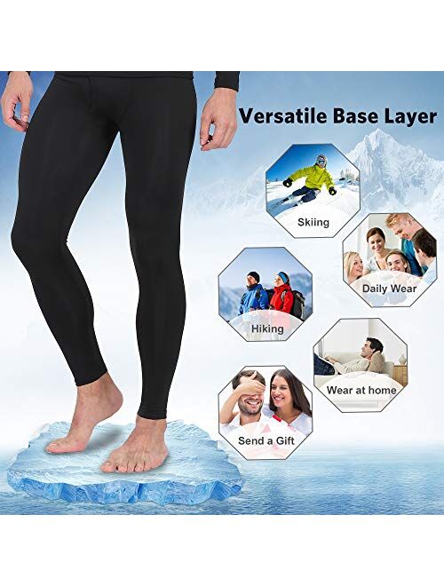 MANCYFIT Thermal Pants for Men Long Underwear Bottoms Compression Base Layer Leggings