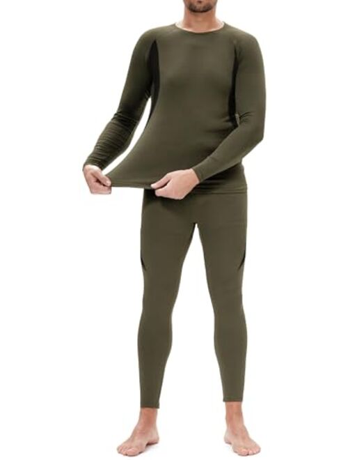 BenBoy Men's Thermal Underwear Ultra Soft Long Johns Set with Fleece Winter