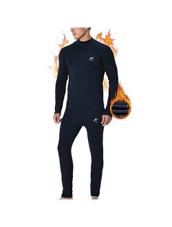 MeetHoo Thermal Underwear Set for Men Long Johns Base Layer Winter Ski Hunting Cold Gear Warm Top Bottom