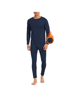 American Trends Mens Thermal Underwear Ultra Soft Long Johns with Fleece Lined Base Layer.