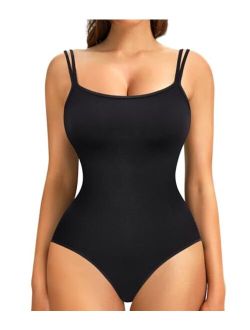 Seamless Shapewear for Women Tummy Control Bodysuit Shirts Full Body Shaper Tank Top Body Suit Corset Waist Trainer