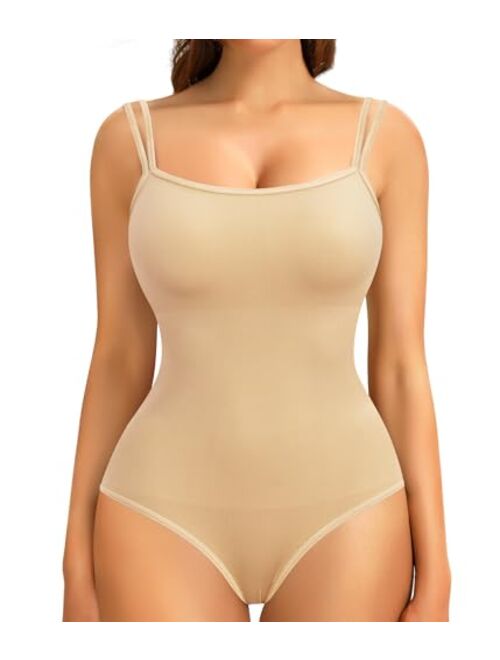 Nebility Seamless Shapewear for Women Tummy Control Bodysuit Shirts Full Body Shaper Tank Top Body Suit Corset Waist Trainer