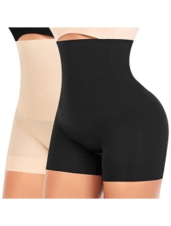 DERCA Shapewear Shorts Tummy Control for Women Shaping Boyshorts Seamless Shorts Under Dresses Body Shaper Underwear