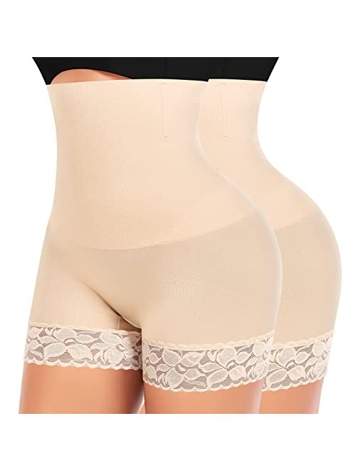 DERCA Shapewear Shorts Tummy Control for Women Shaping Boyshorts Seamless Shorts Under Dresses Body Shaper Underwear