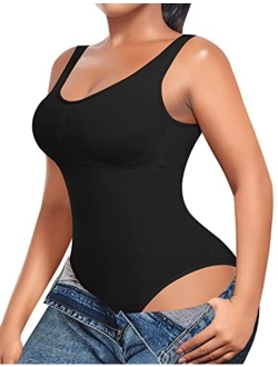 Slimming Bodysuit Shapewear for Women Tummy Control Sculpting Seamless Body Shaper