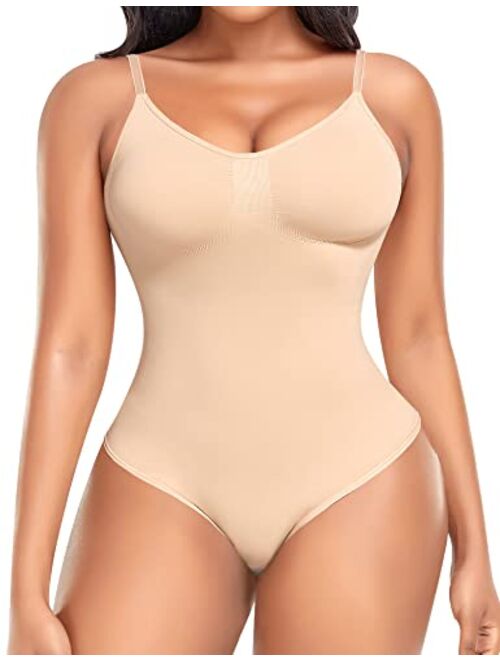 Werena Slimming Bodysuit Shapewear for Women Tummy Control Sculpting Seamless Body Shaper