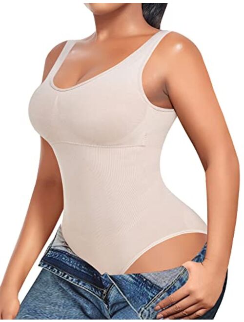 Werena Slimming Bodysuit Shapewear for Women Tummy Control Sculpting Seamless Body Shaper