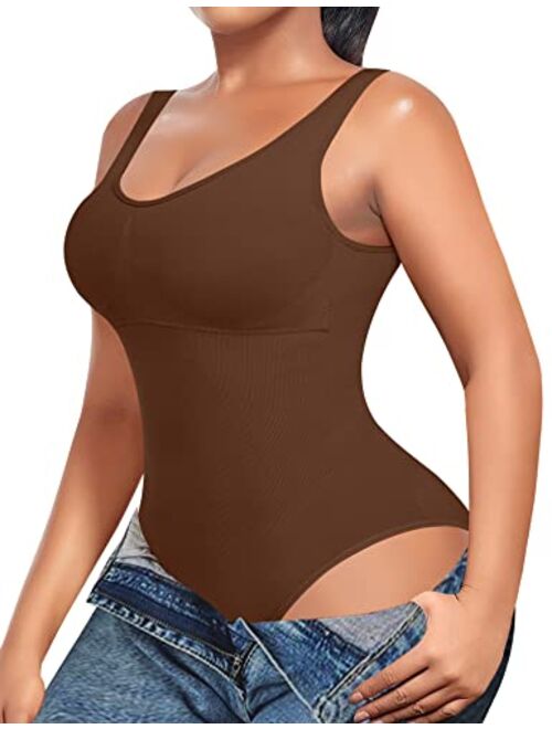 Werena Slimming Bodysuit Shapewear for Women Tummy Control Sculpting Seamless Body Shaper