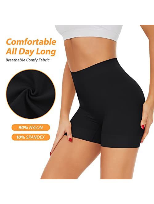 BESTENA Seamless Smooth Boyshorts Panties Slip Shorts for Under Dress Slimming Shapewear Shorts