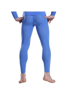 iiniim Mens Thin Ice Silk Compression Baselayer Thermal Long Johns Underwear