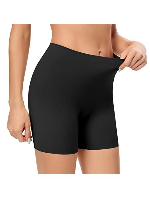 Werena Seamless Slip Shorts for Women Under Dress Shaping Boyshorts Panties Tummy Control Shapewear