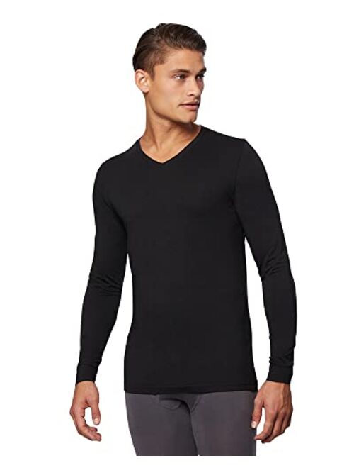 32o Degrees 32 Degrees Men's Lightweight Baselayer V-Neck Top | Long Sleeve | Form Fitting | 4-Way Stretch | Thermal