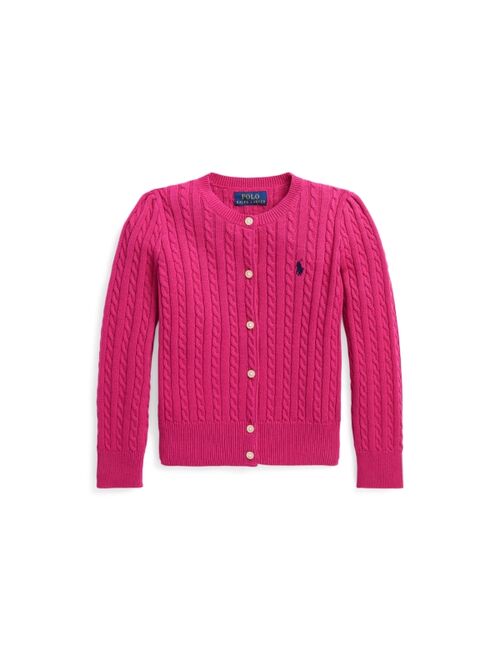 Polo Ralph Lauren Toddler and Little Girls Mini-Cable Cotton Cardigan