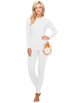 ALWAYS Women's Thermal Underwear Set - Fleece Lined Premium Soft Winter Warm Long Johns Base Layer Thermal Wear