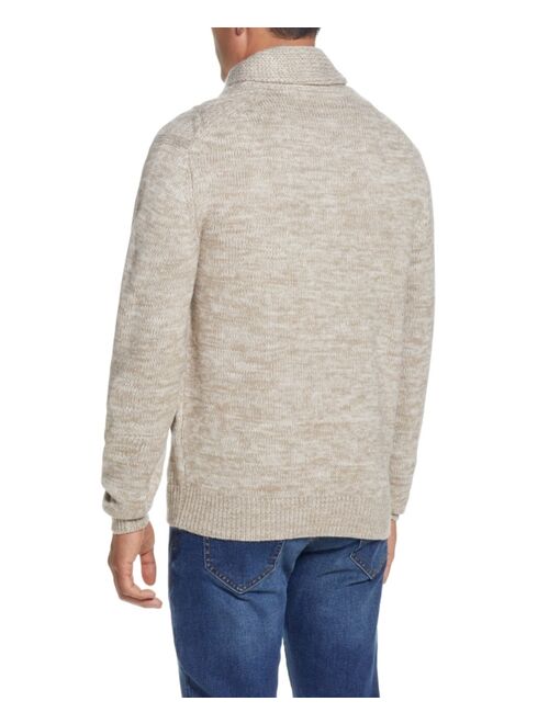 Weatherproof Vintage Men's Cable-Knit Fisherman Shawl Collar Sweater